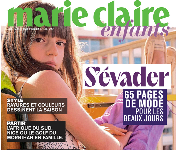 Featured in Marie Claire Enfants, Summer 24 issue