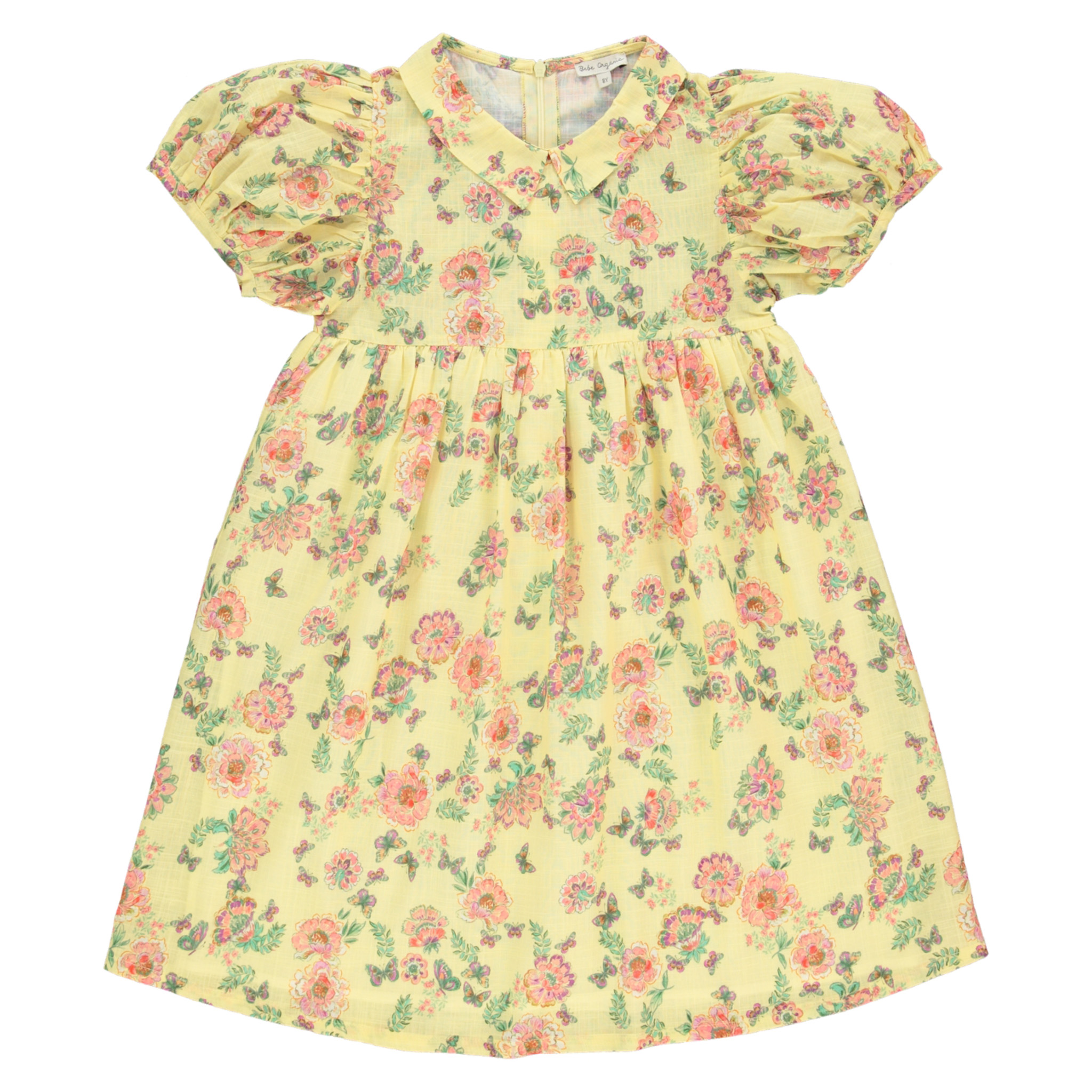 bebe yellow lace dress BEBE Yellow Lace Short-sleeve Dress with Built-in slip. SzL