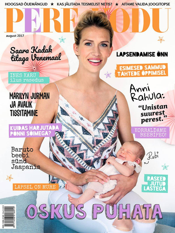 Bebe Organic featured Pere ja Kodu magazine August 2017 issue