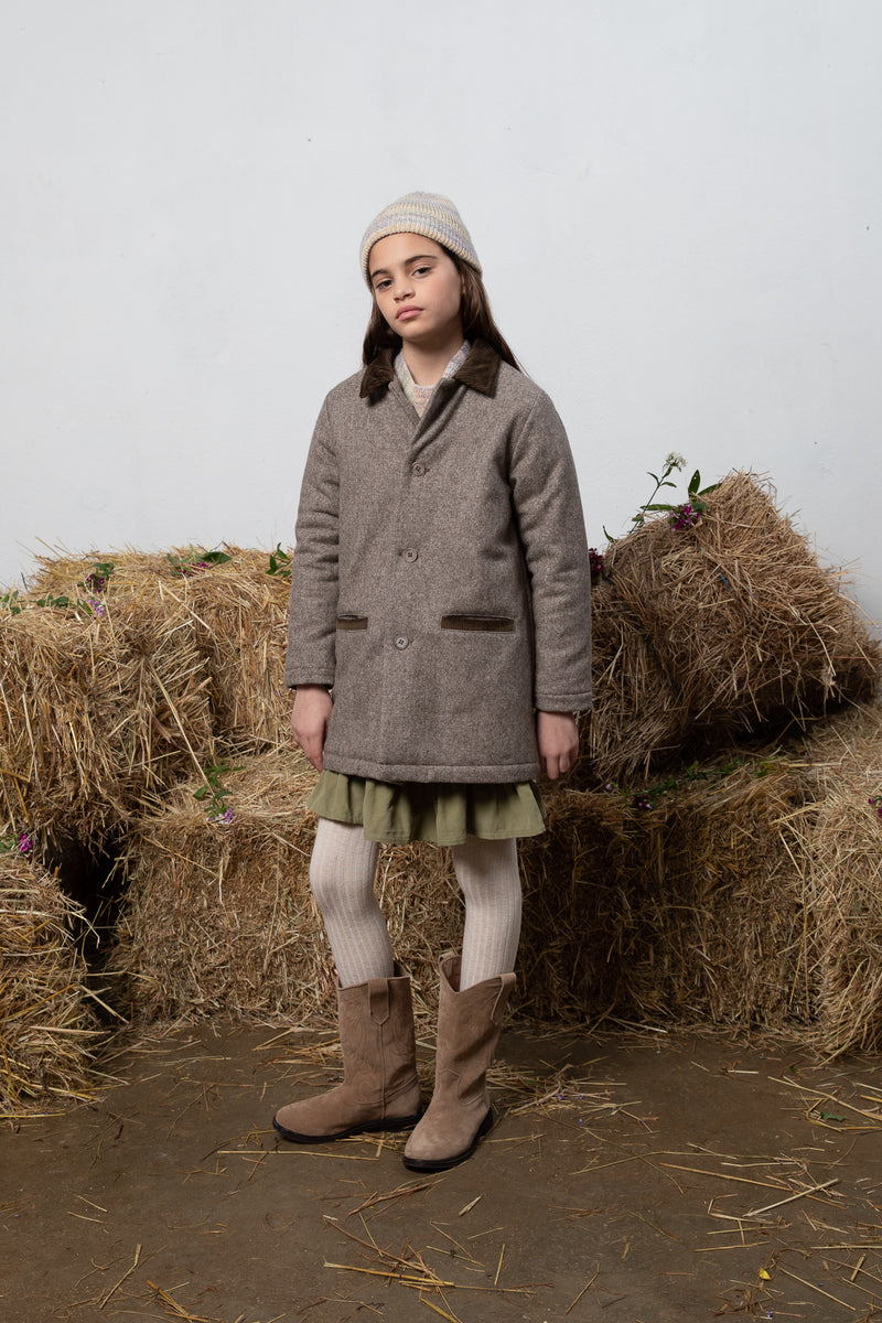Theodore Coat Pebble
