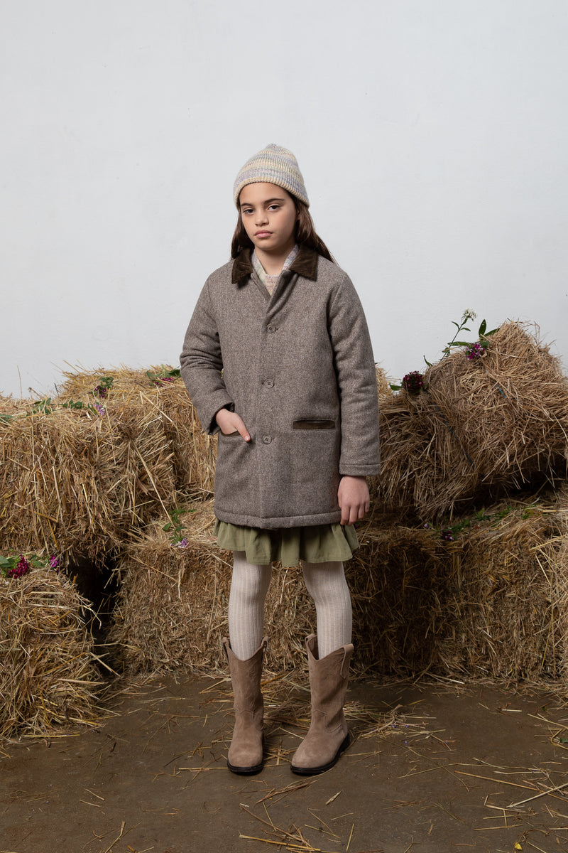 Theodore Coat Pebble