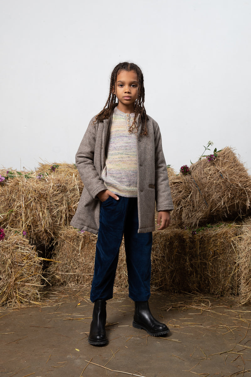 Theodore Coat Pebble