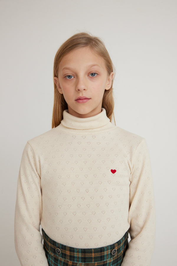 Bebe Heart Turtleneck
