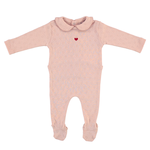 Bebe Heart Collar Overall
