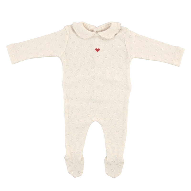 Bebe Heart Collar Overall
