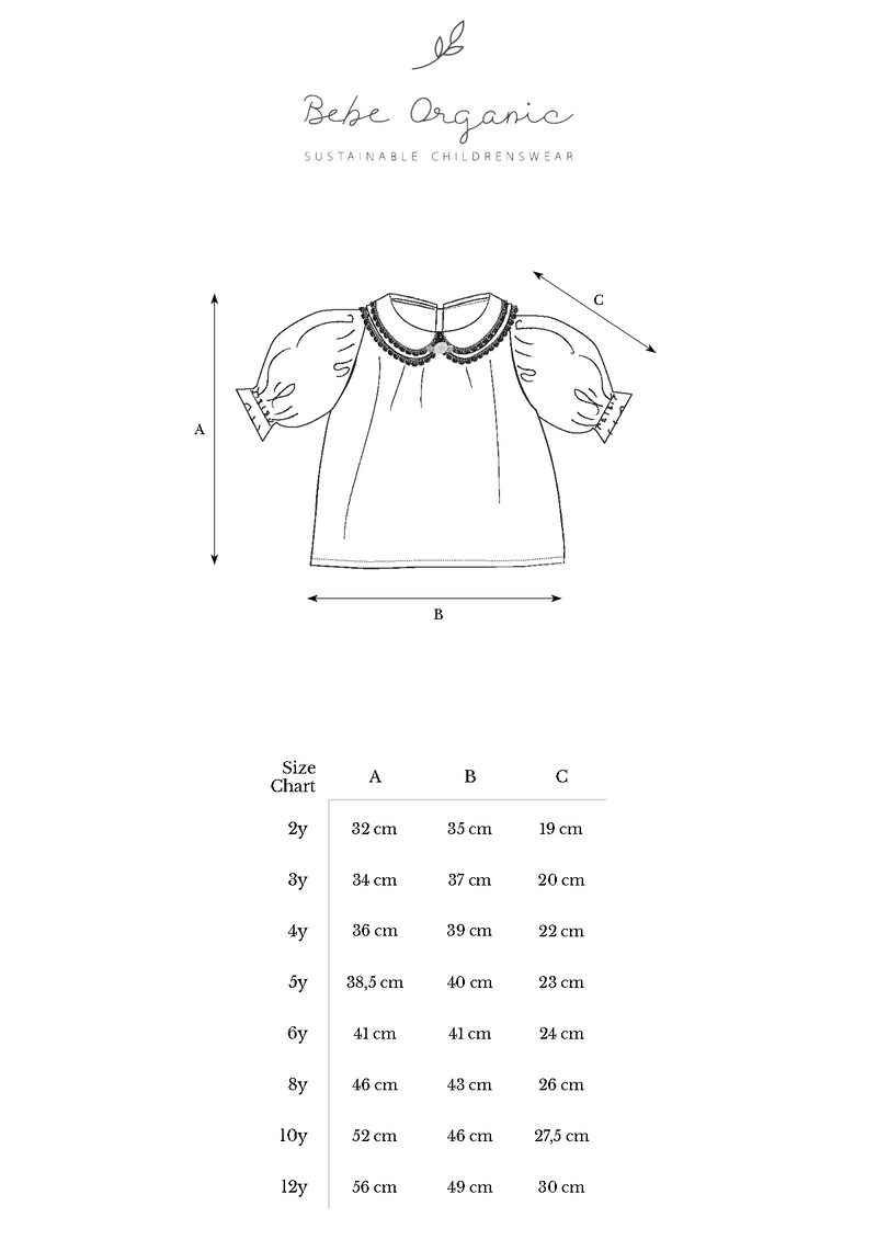 トップス BeBe Organic Gabriella Blouse Organic Gabriella Blouse - Off-white– Little Cotton Clothes