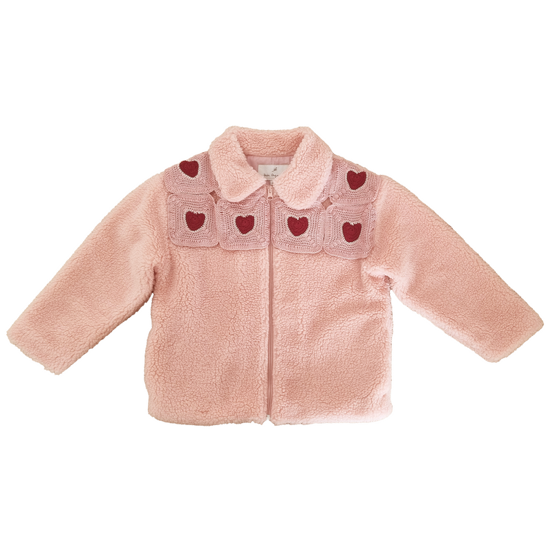 Emma Heart Crochet Jacket