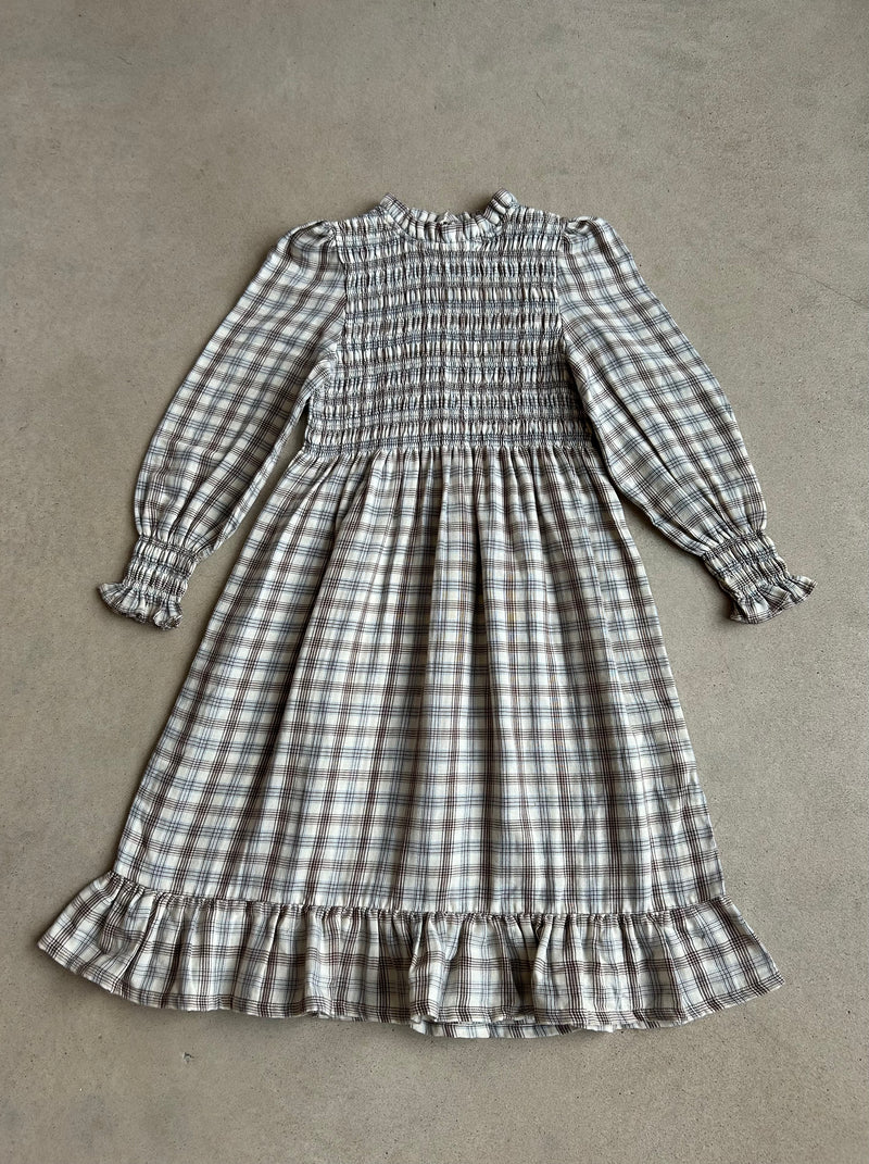 Valery Dress Nature Check 8 Years/ Sample