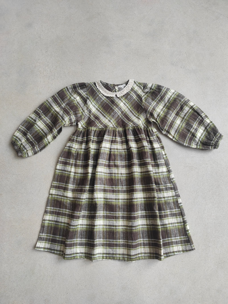 SAMPLE - Charlotte Dress Bohemia  Check - 8 Years