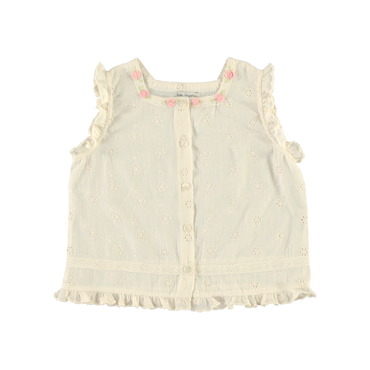 トップス BeBe Organic Gabriella Blouse Organic Gabriella Blouse - Off-white– Little Cotton Clothes