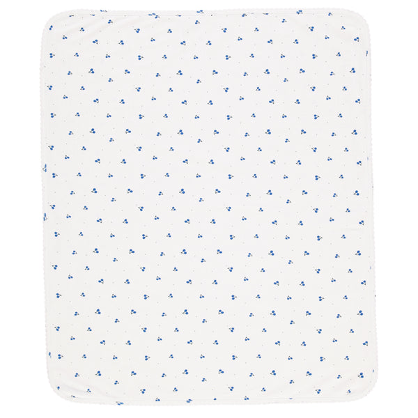 Noah  White Cherry Rib Blanket