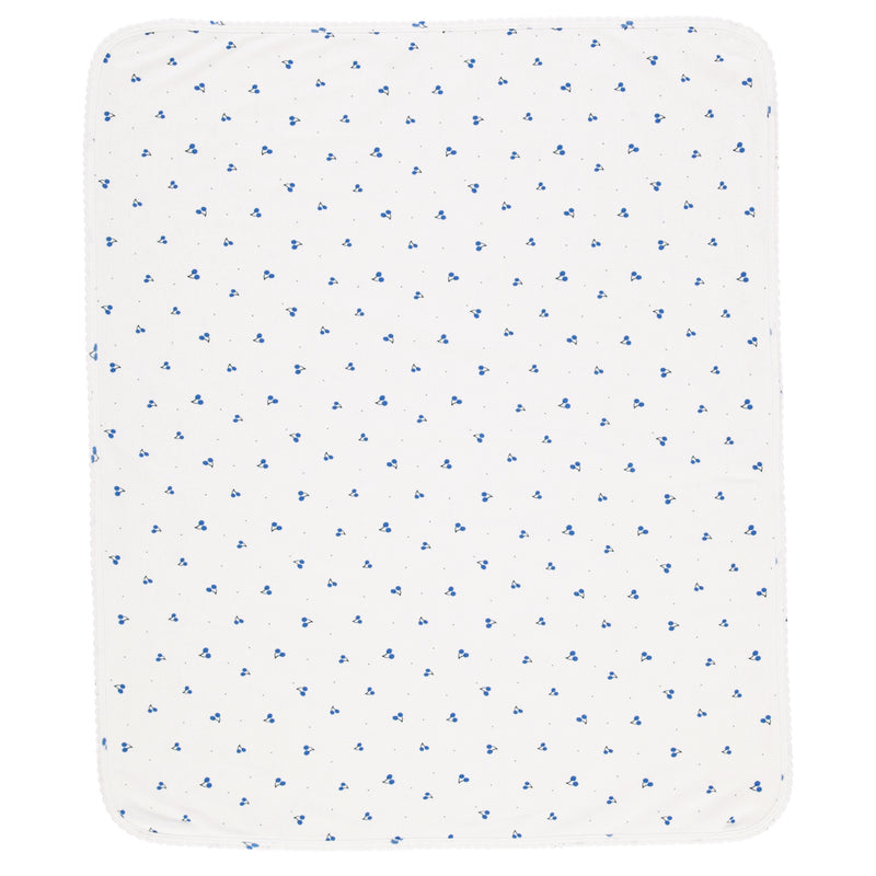 Noah  White Cherry Rib Blanket