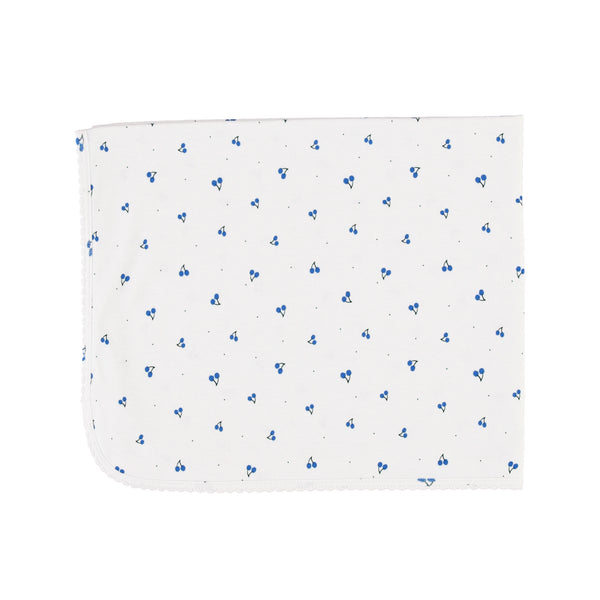 Noah  White Cherry Rib Blanket