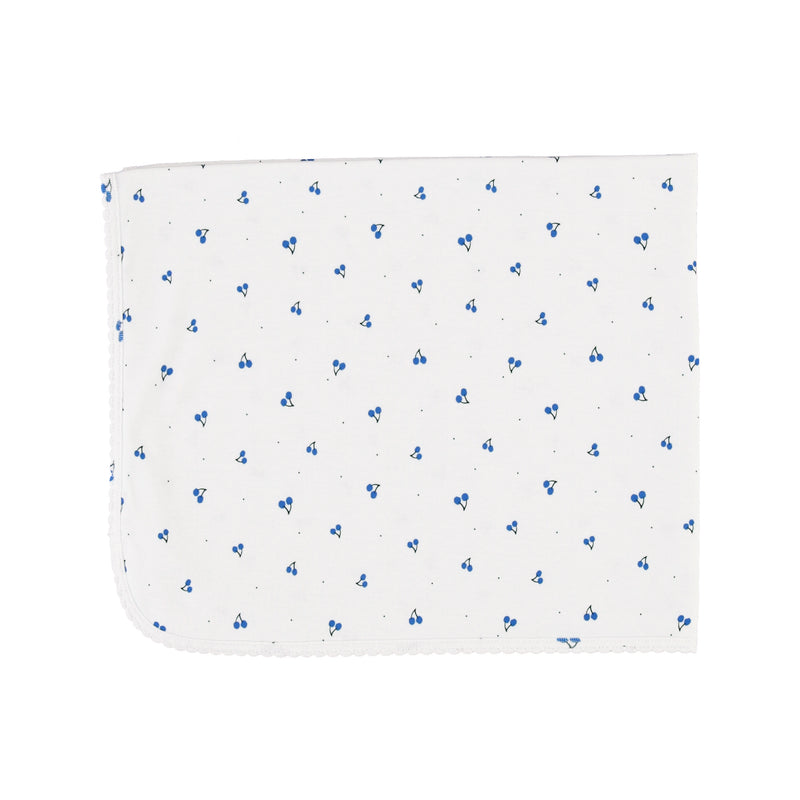 Noah  White Cherry Rib Blanket