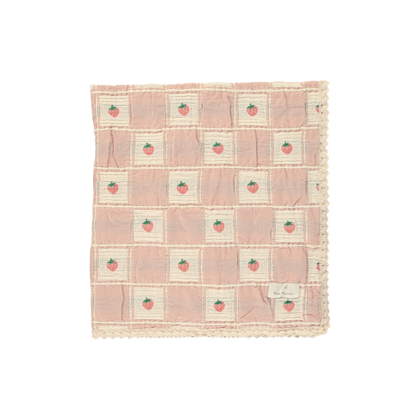 新品未使用 Bebe Organic Patchwork Blanket Strawberry Patchwork Blanket – Bebe Organic