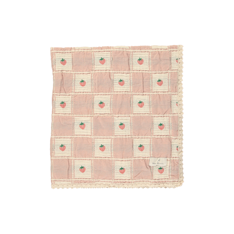 Strawberry Patchwork Blanket – Bebe Organic