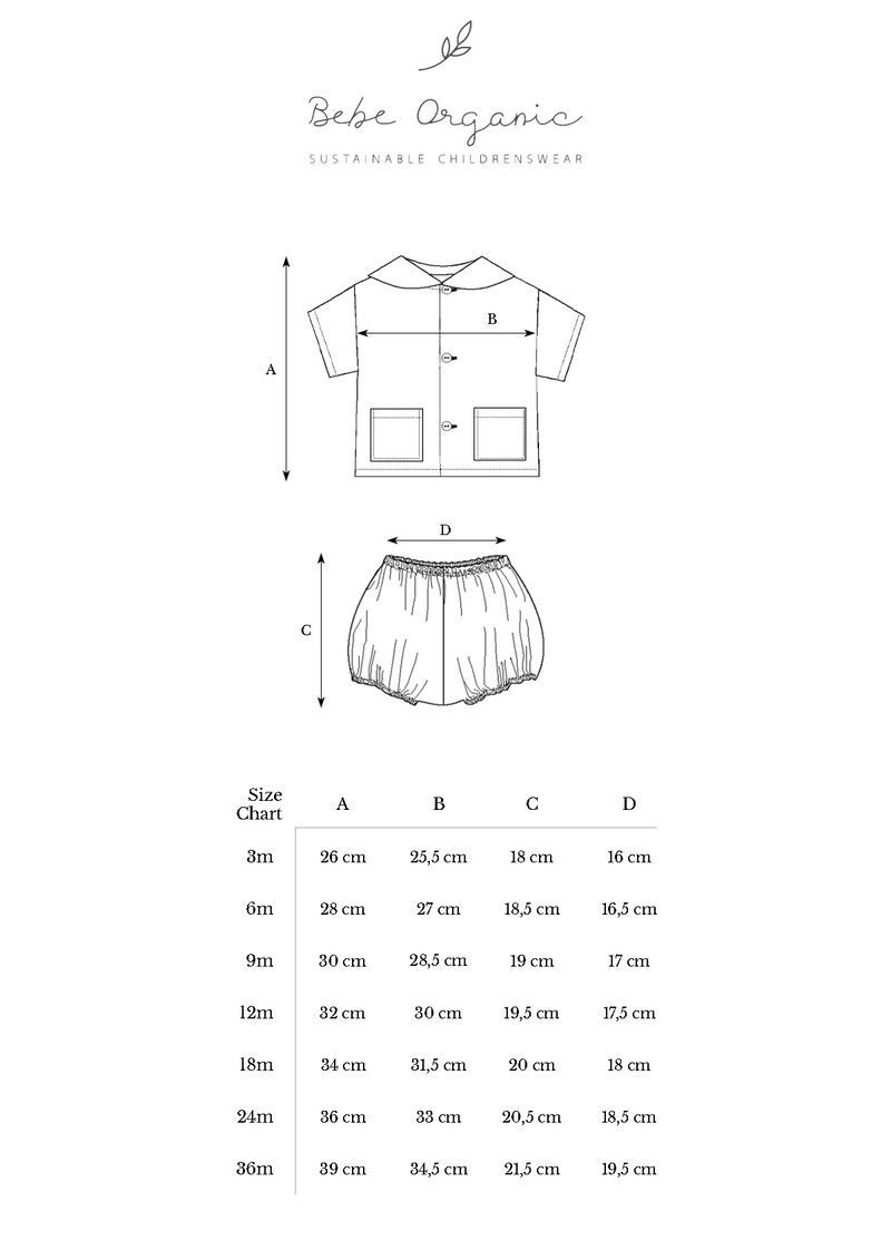 [新品未使用]bebe organic ベビーセットアップ LAST ONE【40%off】Bebe Organic（べべ オーガニック）／Inga Baby Set