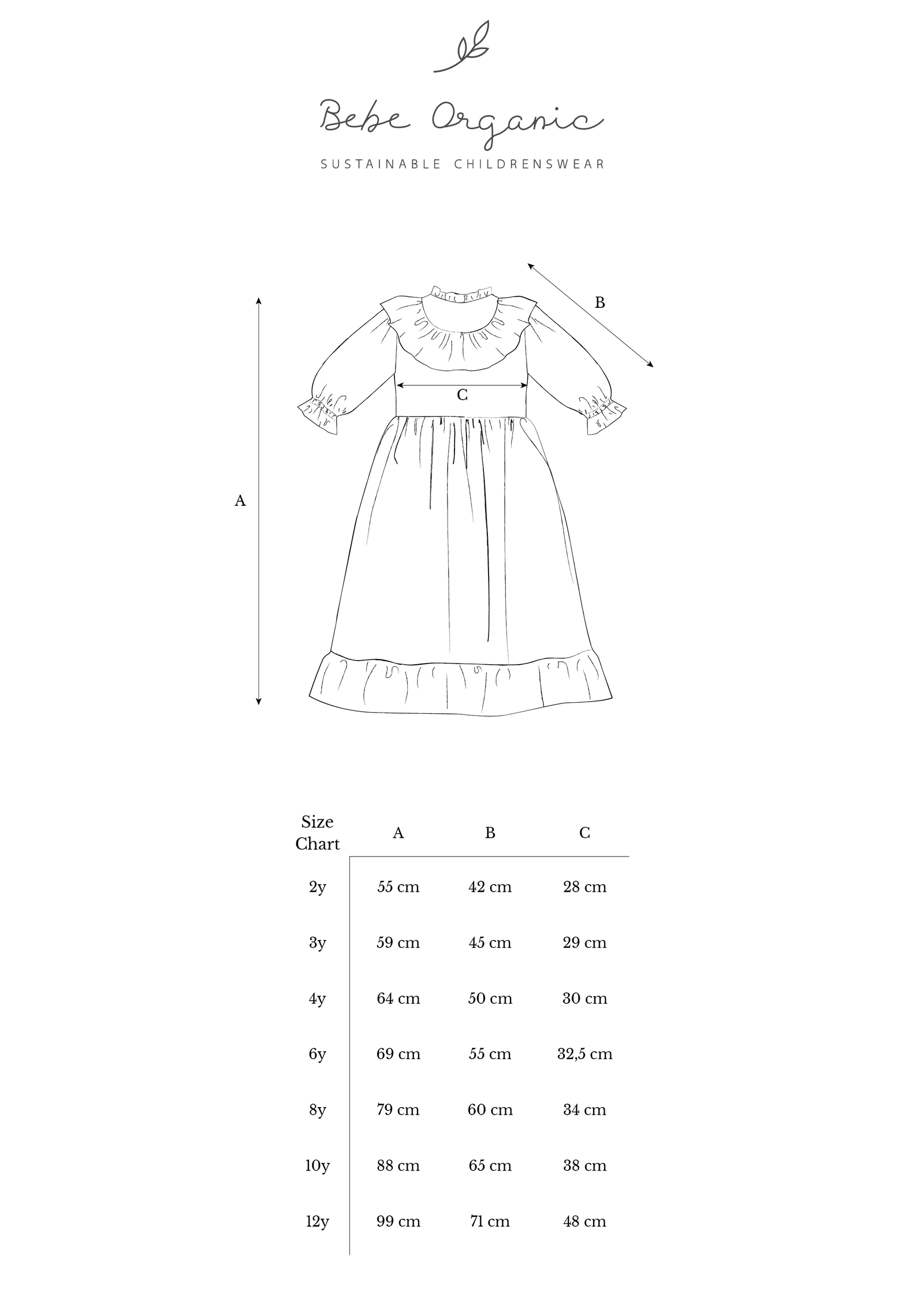 ワンピース bebe organic Helena Dress - 3 years Bebe Organic- organic baby and childrens clothing
