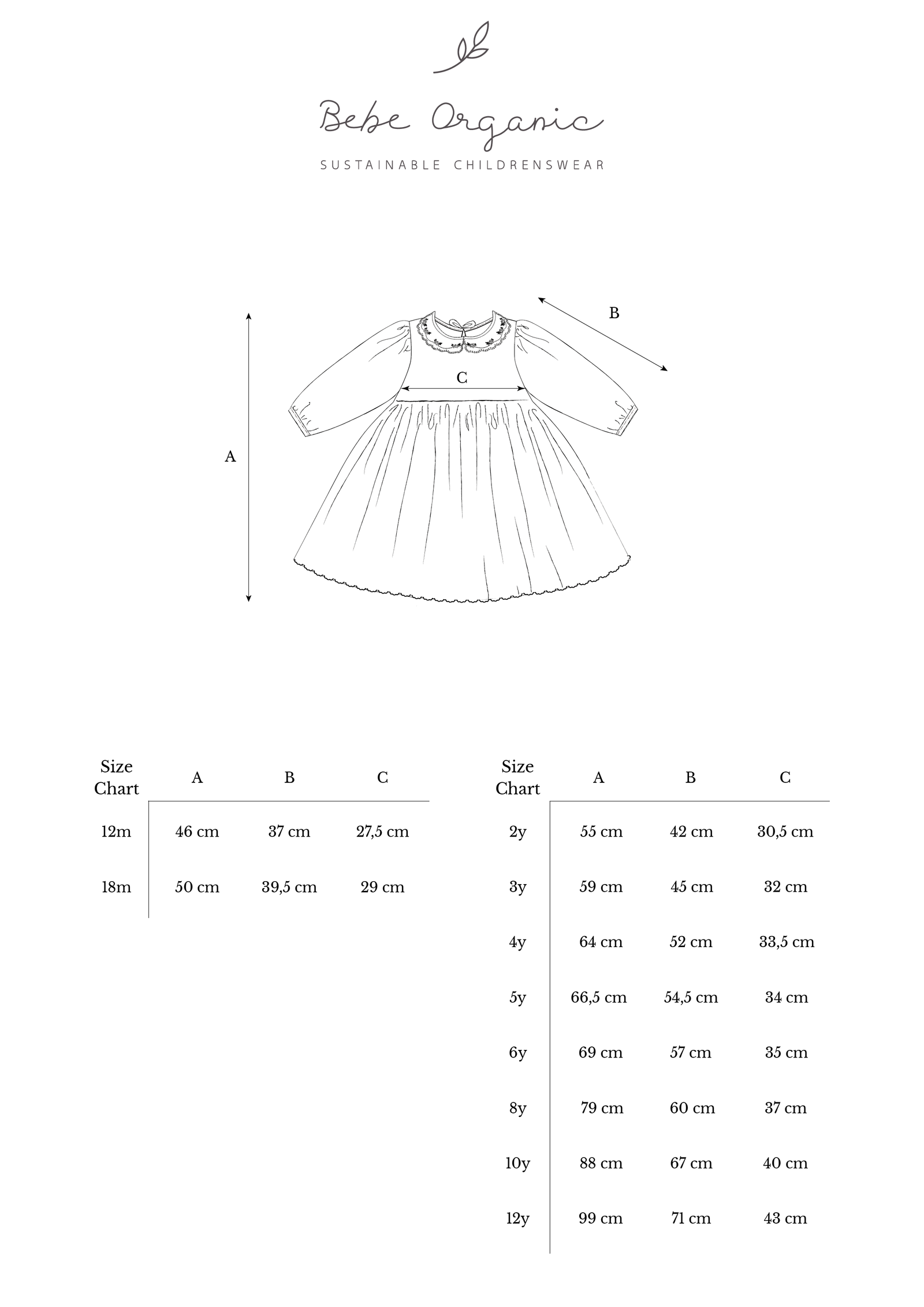 Darja Dress Tapestry Floral-3years – Bebe Organic
