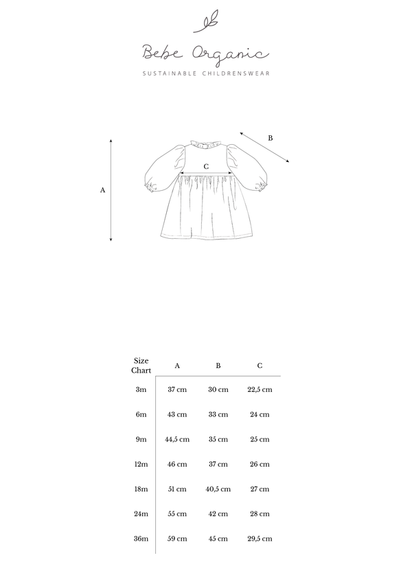 Elizabeth Baby Dress Winter Sunset