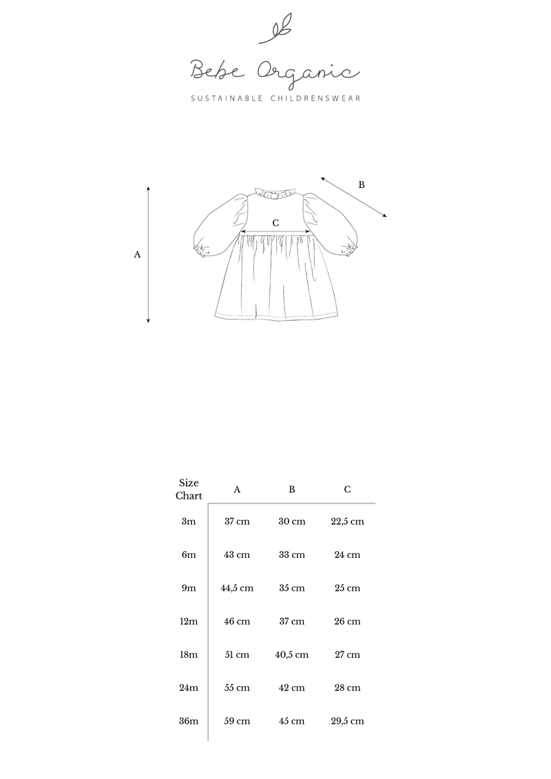 Elizabeth Baby Dress Winter Sunset