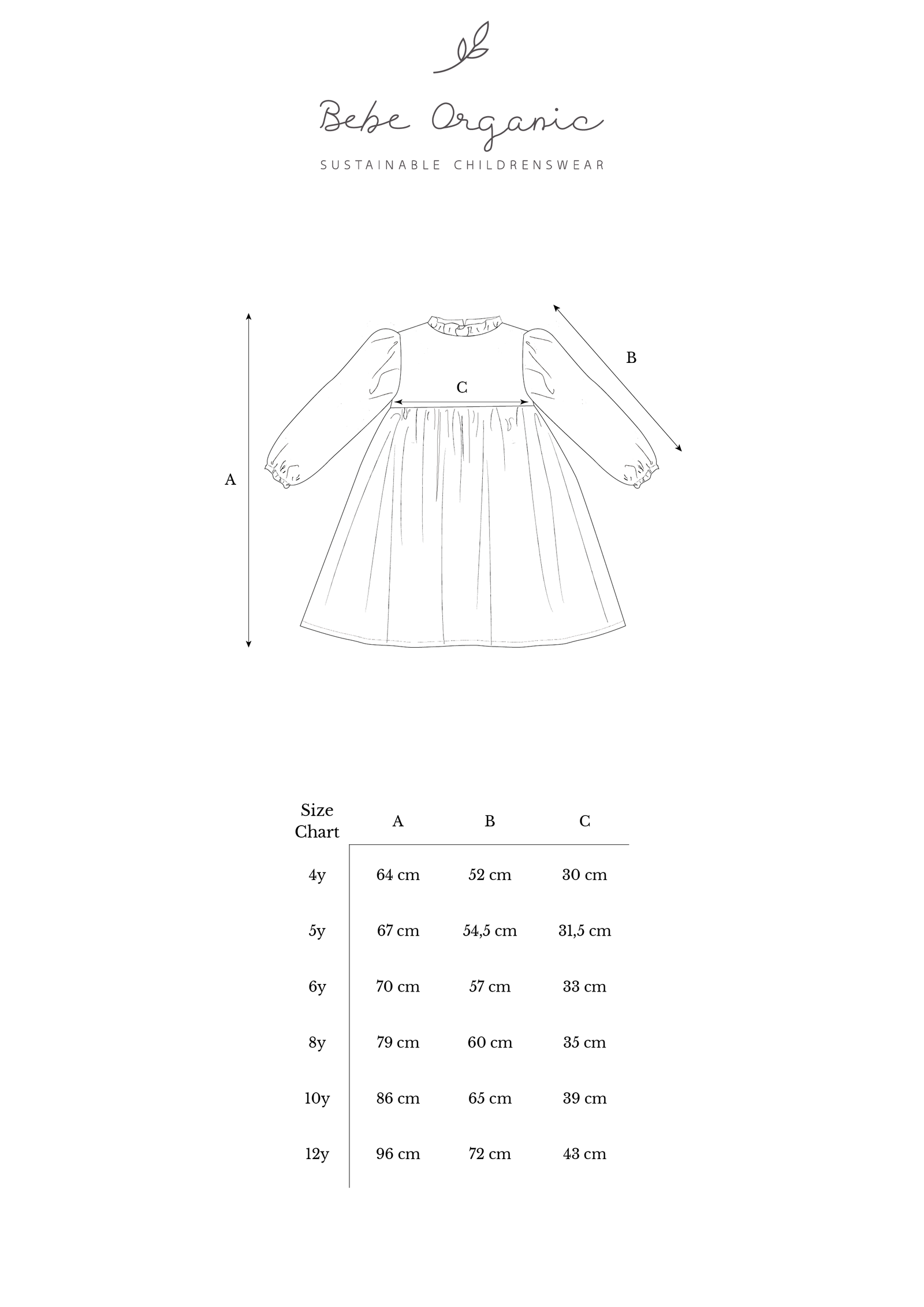 Elizabeth Dress Winter Sunset-12years – Bebe Organic