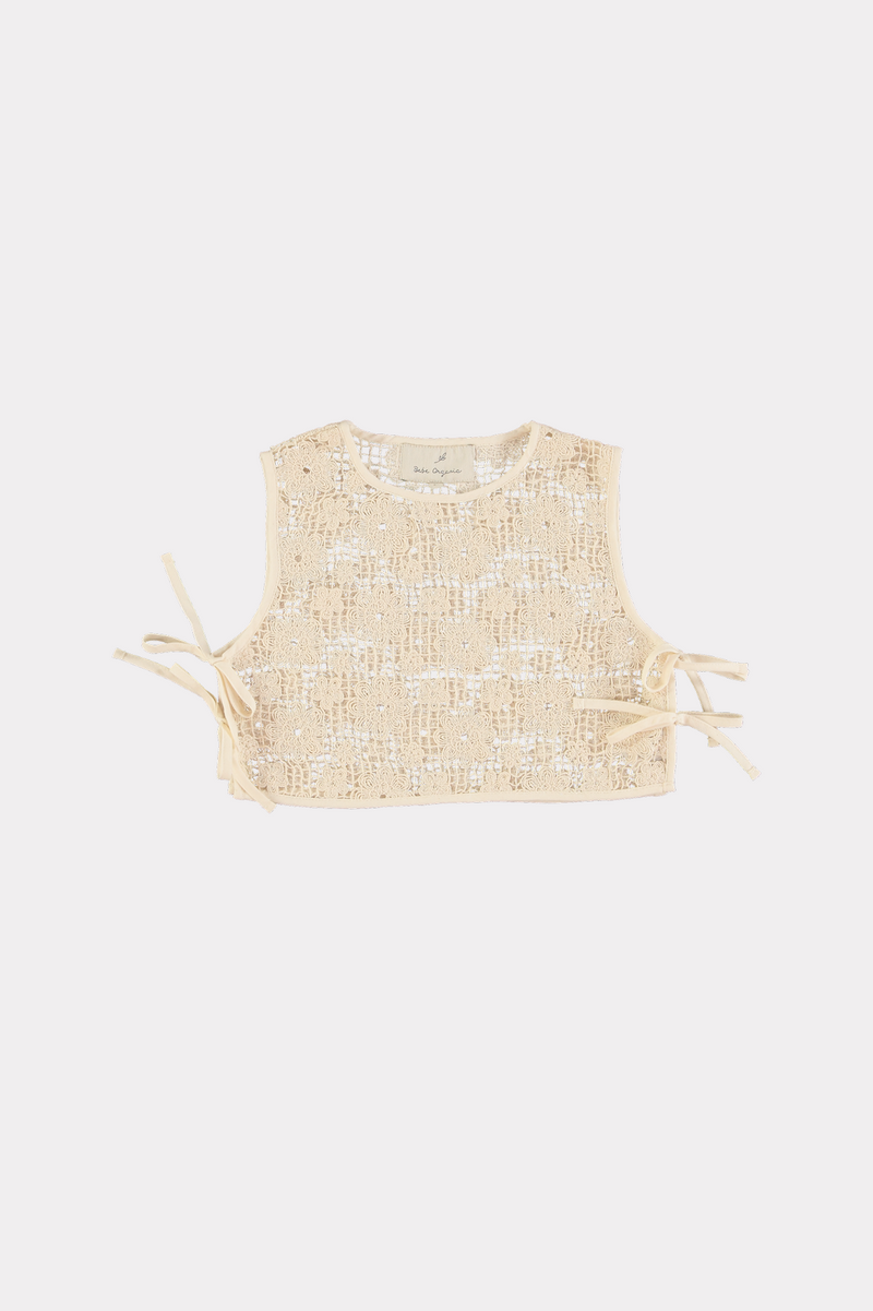 Iris Vest Undyed Lace-16years