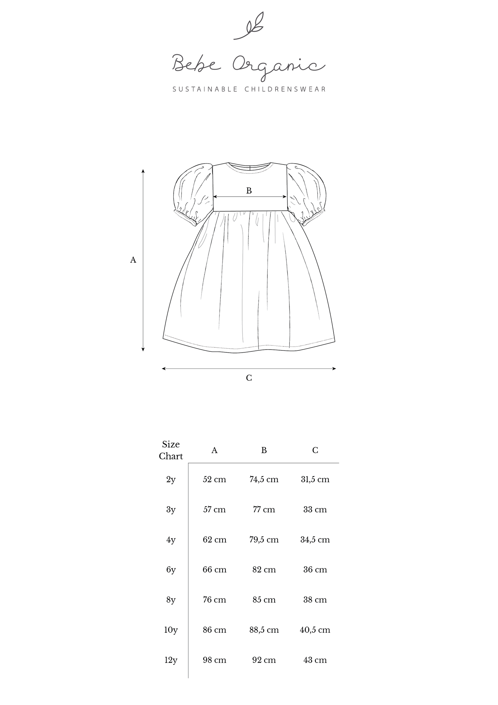 ワンピース bebe organic Helena Dress - 3 years ワンピース bebe organic Helena Dress - 3 years ワンピース